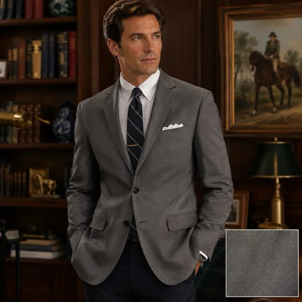 Lauren Ralph Lauren Mens 42S Gray Blazer Sport Coat Classic Fit Business Wedding
